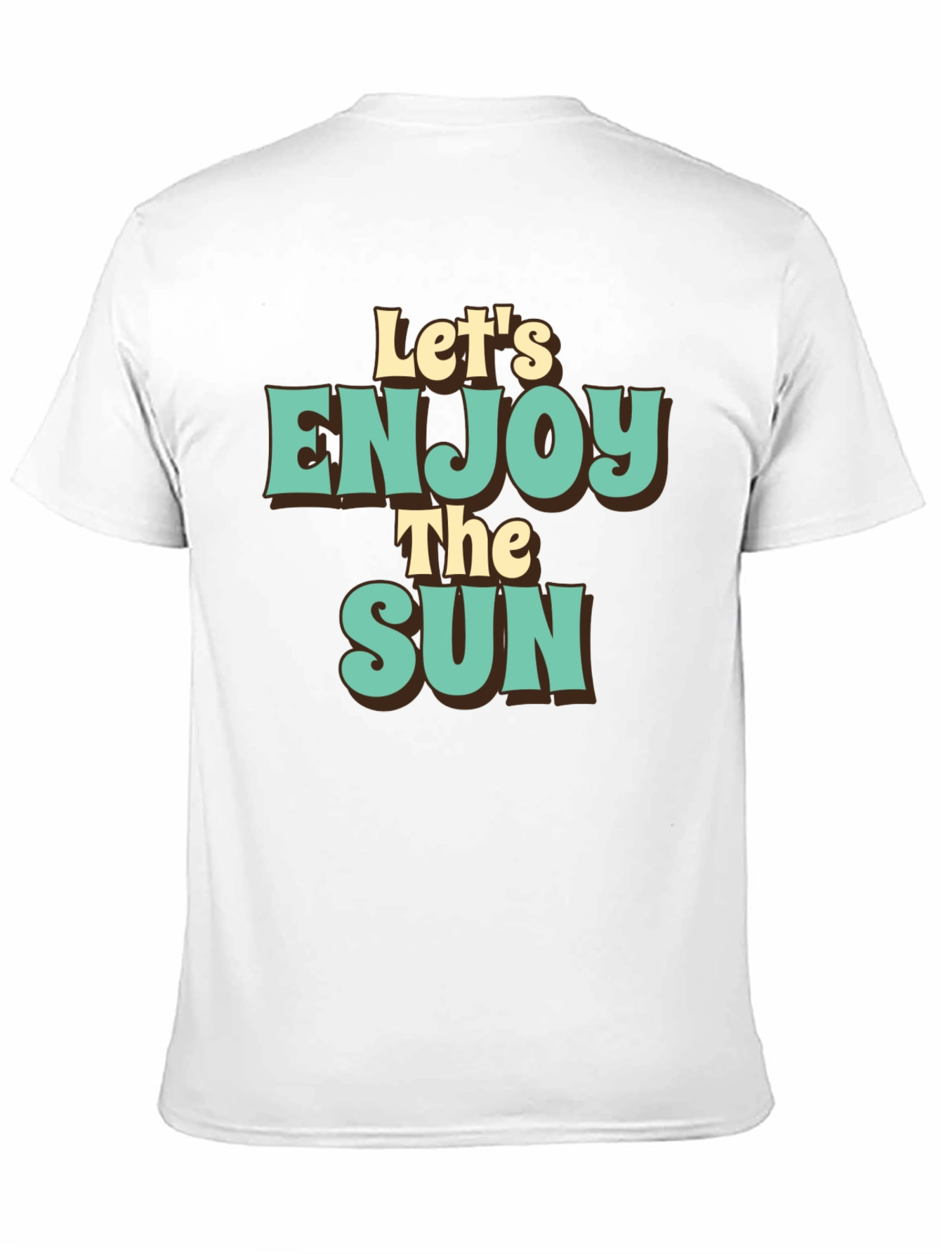 Camiseta Negra Retro Enjoy The Sun