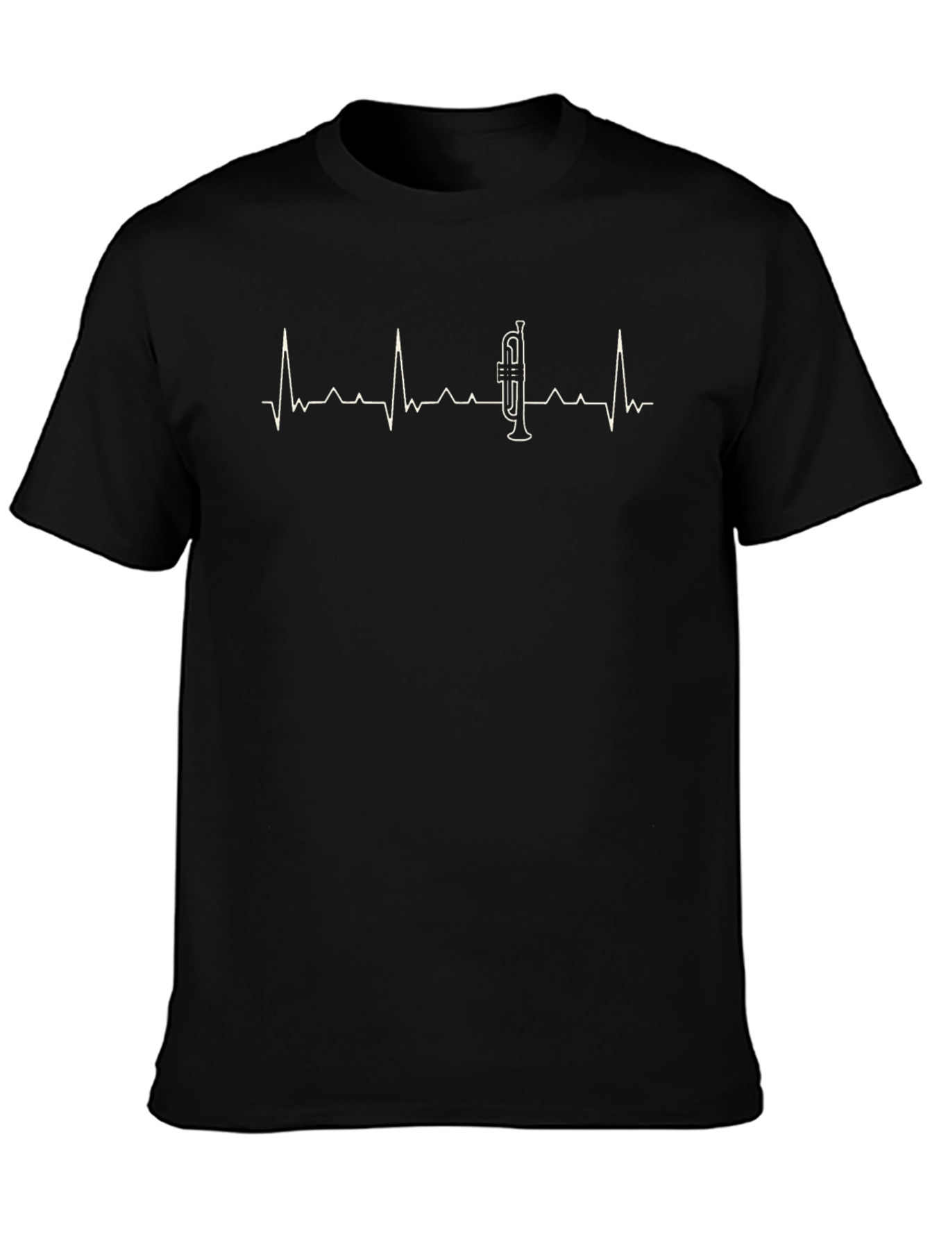 Trumpet Heartbeat T-Shirt - Music Lover Tee