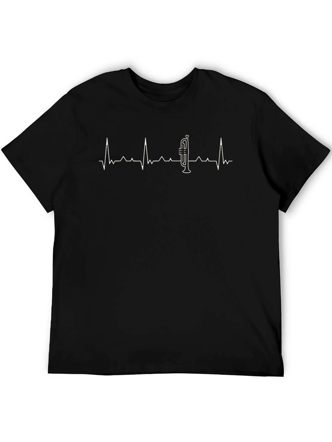Trumpet Heartbeat T-Shirt - Music Lover Tee