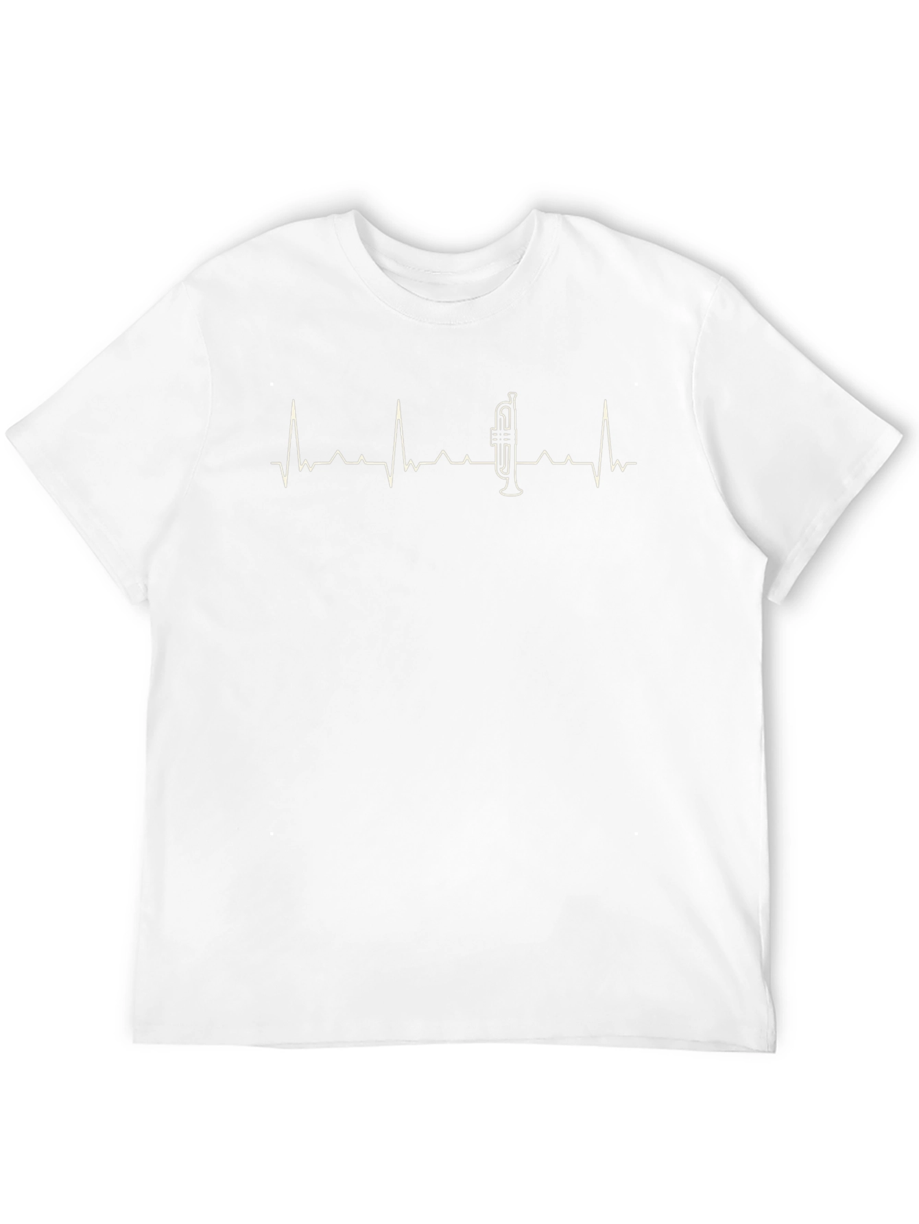 Trumpet Heartbeat T-Shirt - Music Lover Tee