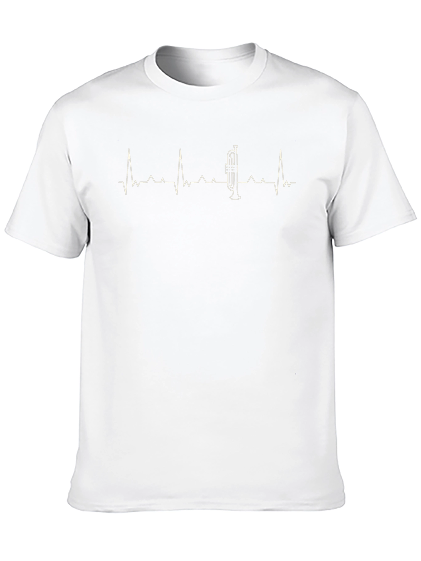 Trumpet Heartbeat T-Shirt - Music Lover Tee