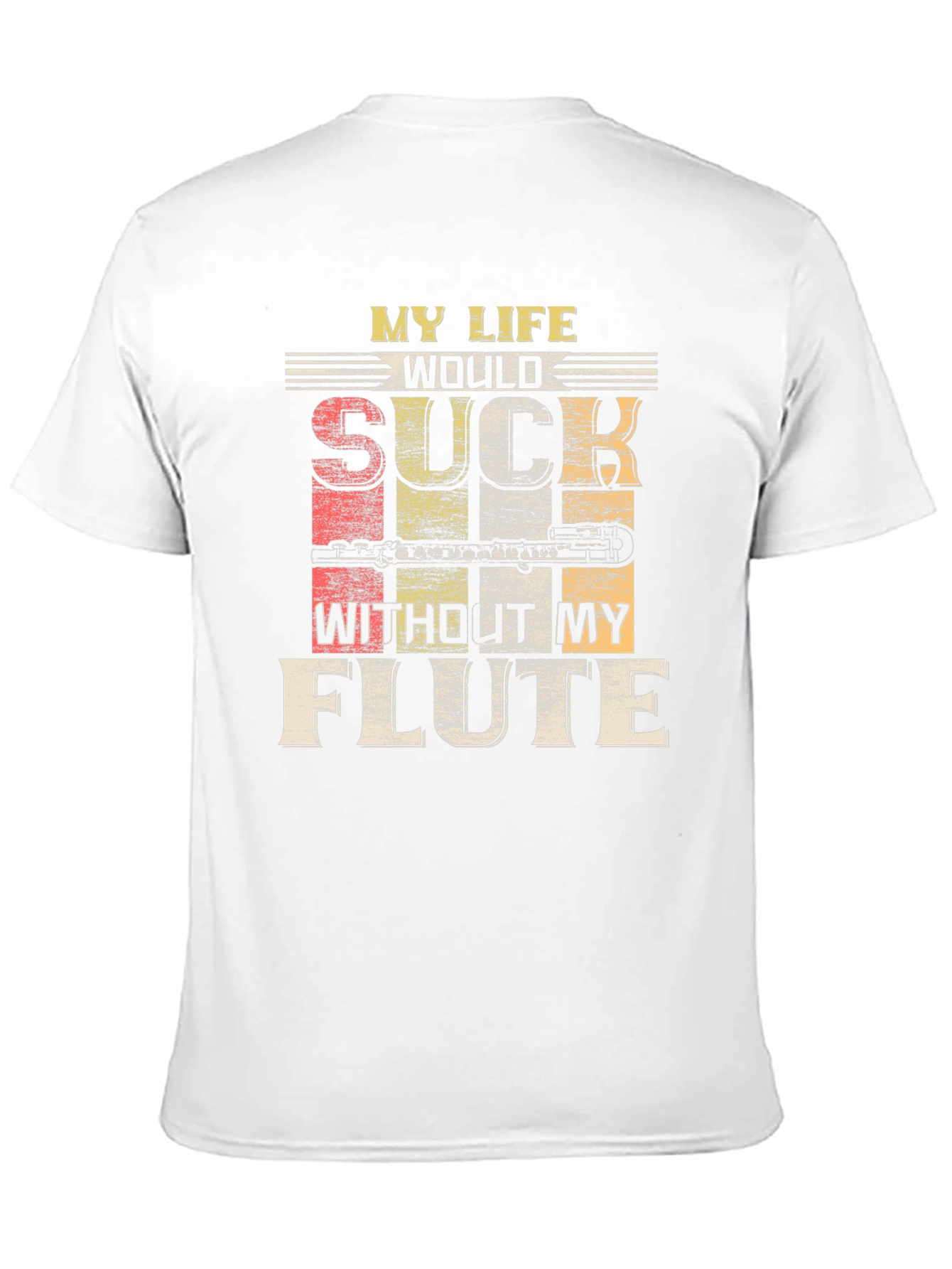 Camiseta Negra My Life Would Suck Without My Flute