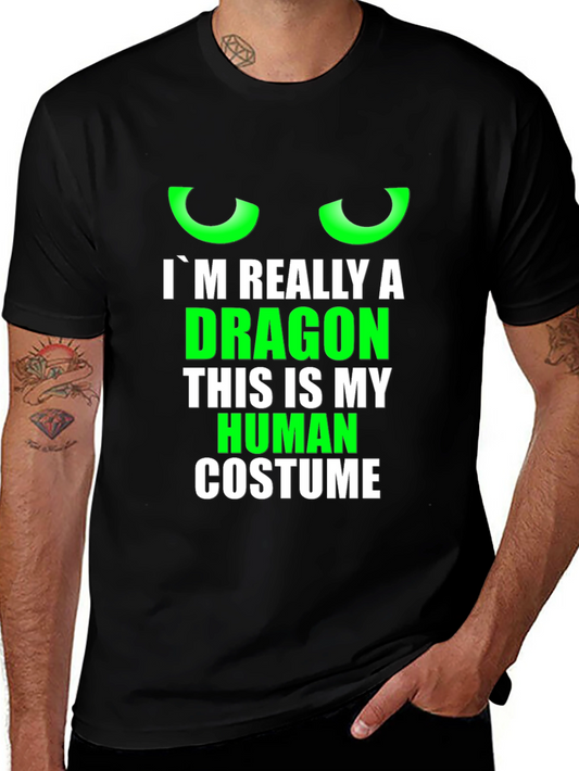 Camiseta Soy Realmente un Dragón - Disfraz Humorístico