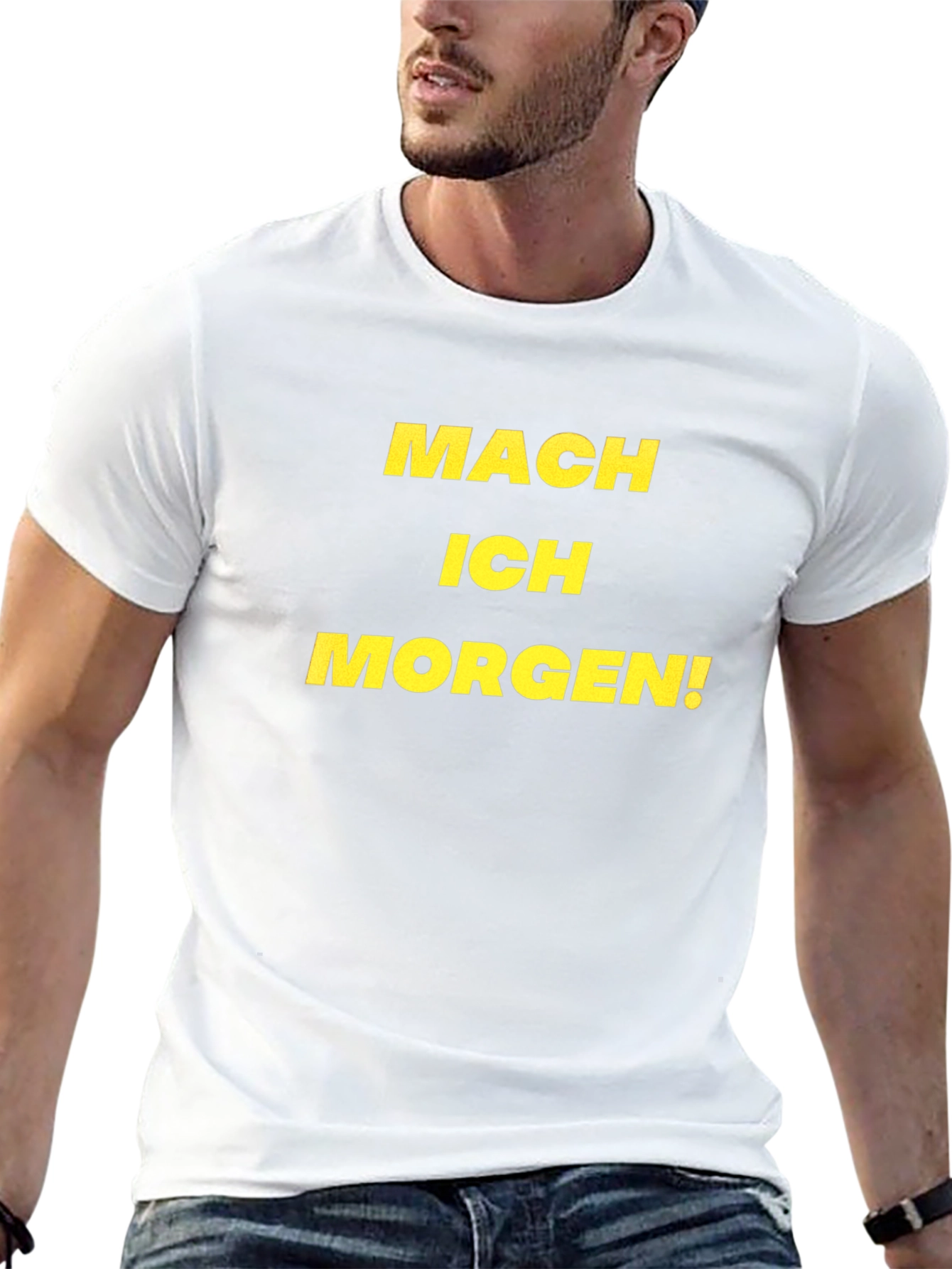 Camiseta Negra Mach Ich Morgen!