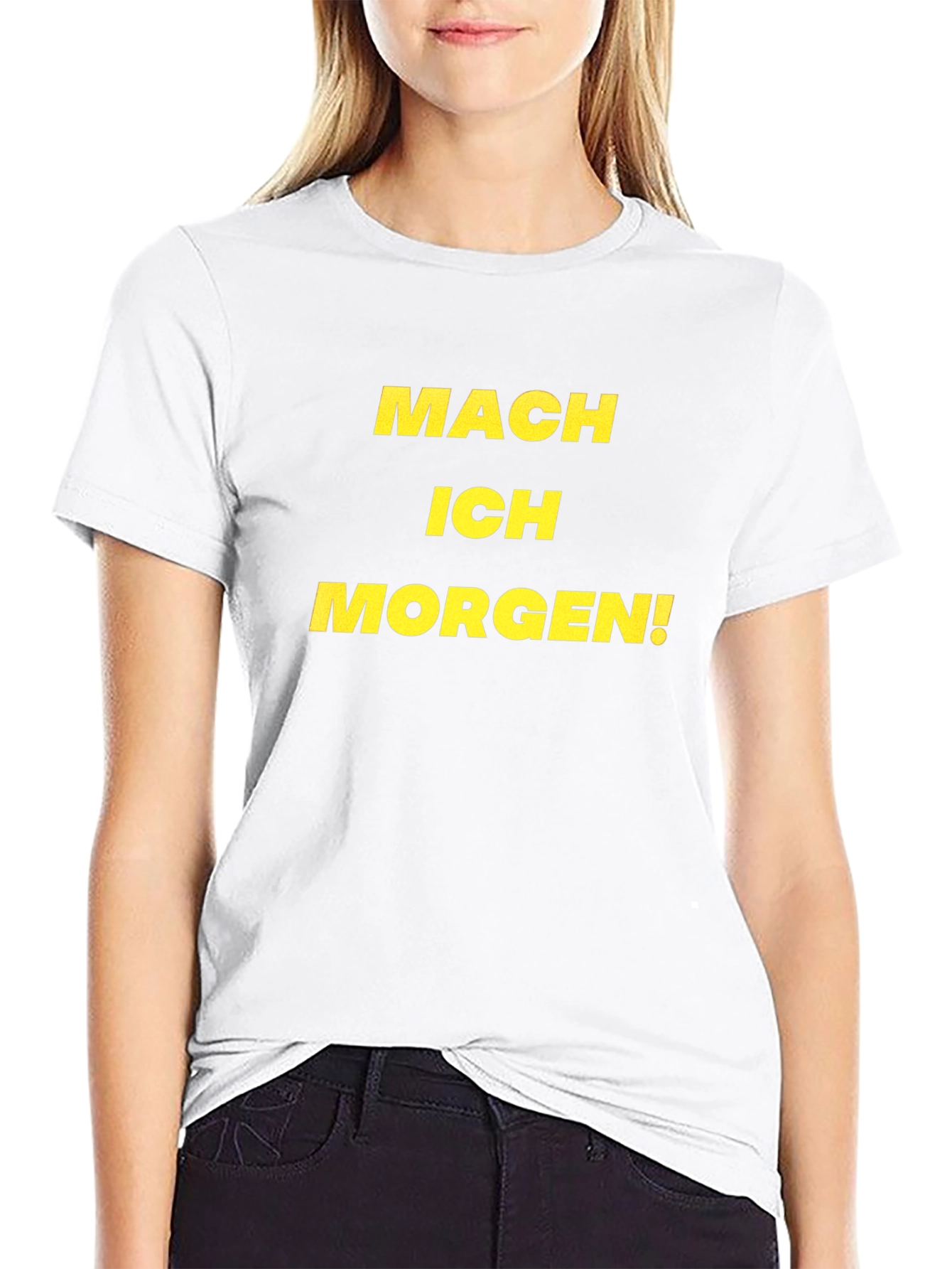 Camiseta Negra Mach Ich Morgen!