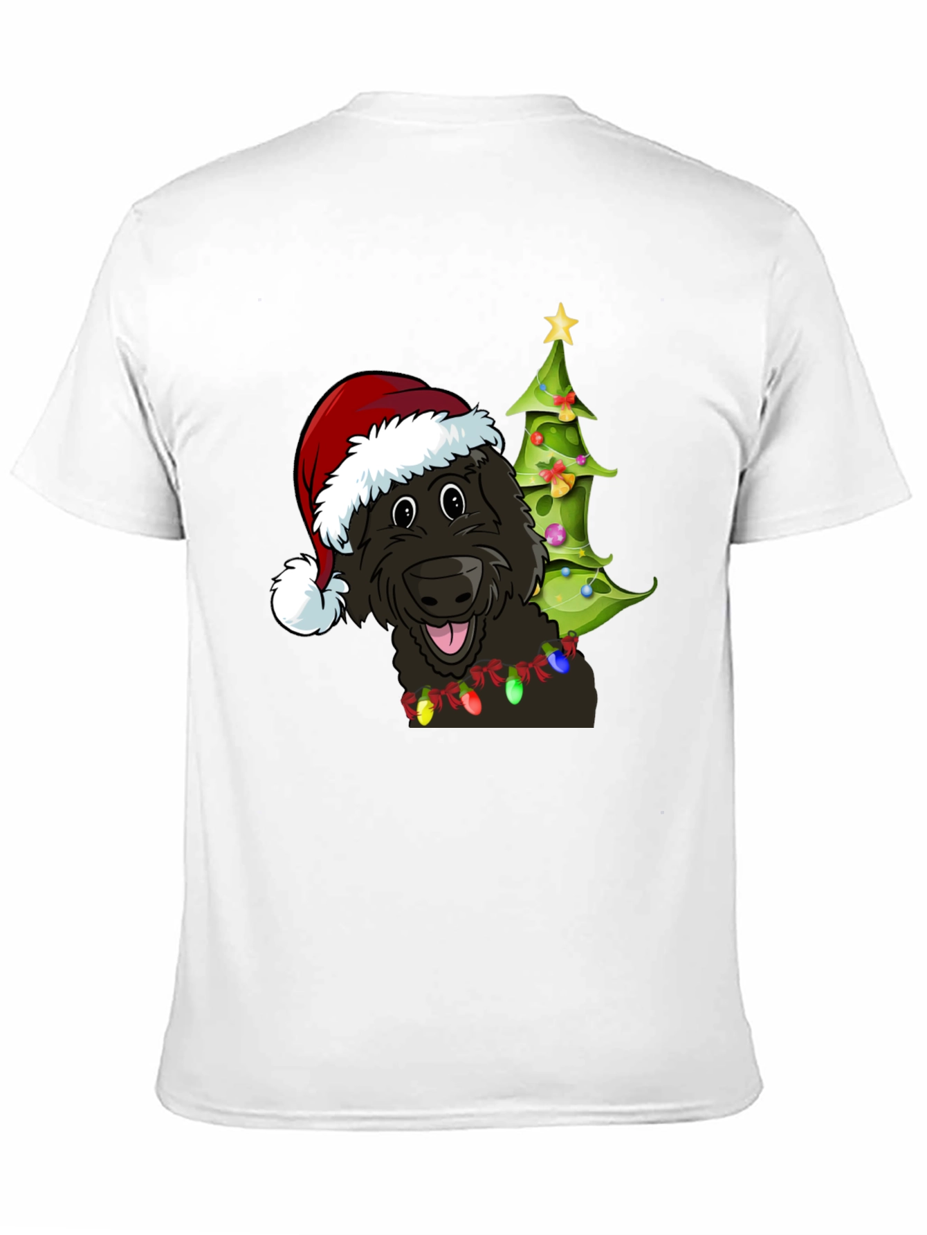 Camiseta Perro Navideño con Gorro de Santa
