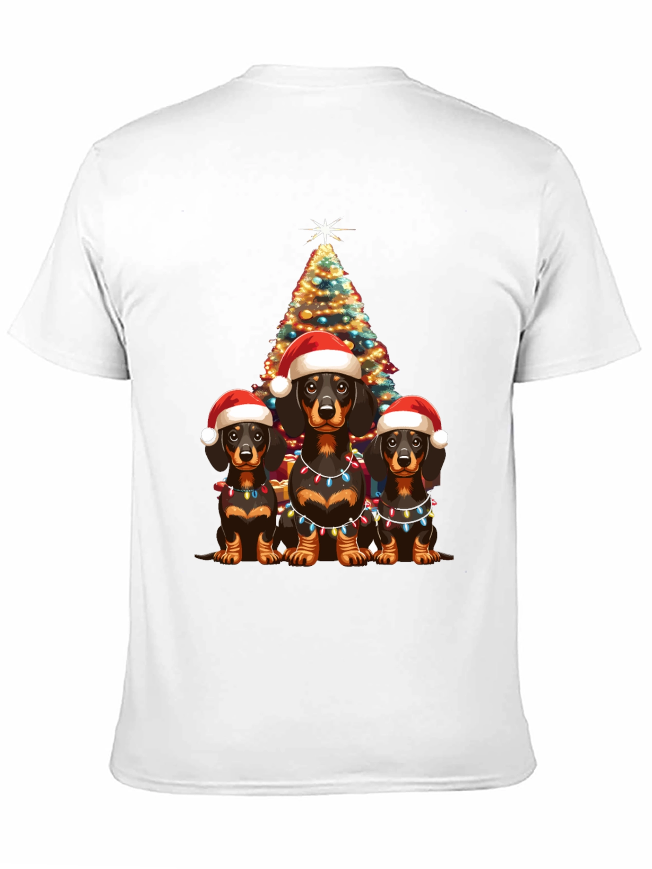 Camiseta Navideña Dachshund: Adorable y Festiva