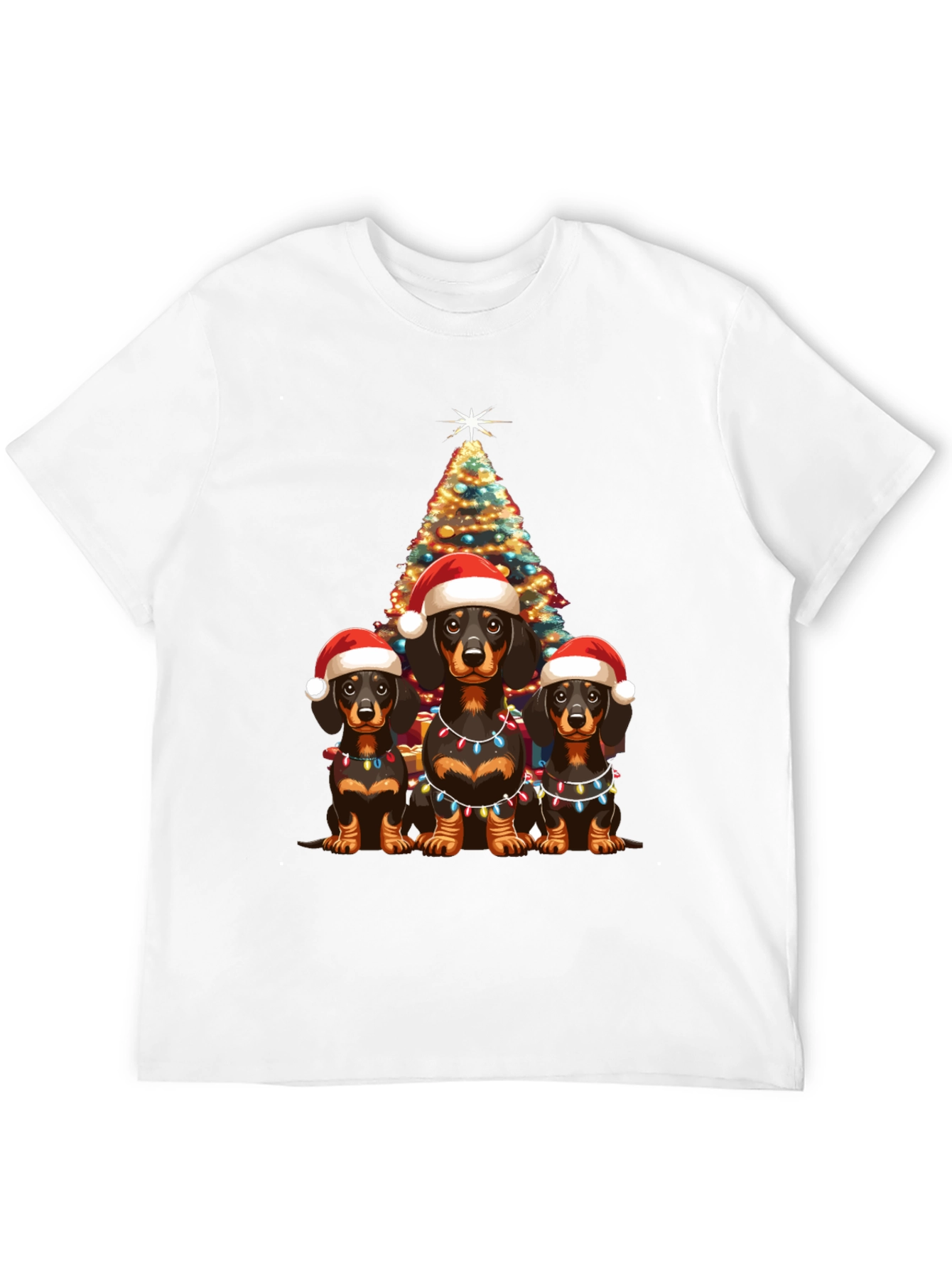 Camiseta Navideña Dachshund: Adorable y Festiva