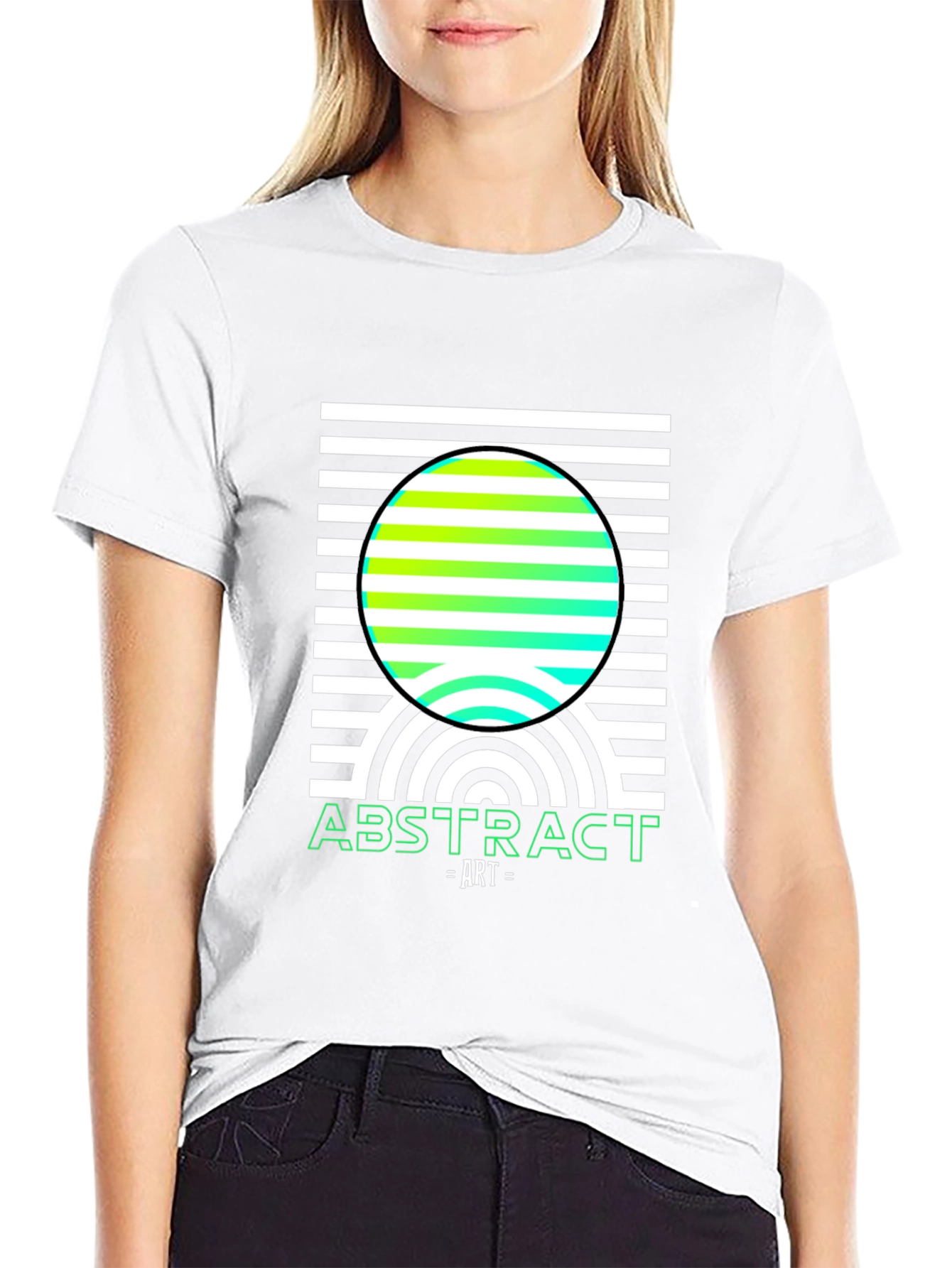 Abstract Art T-Shirt - Modern Geometric Design