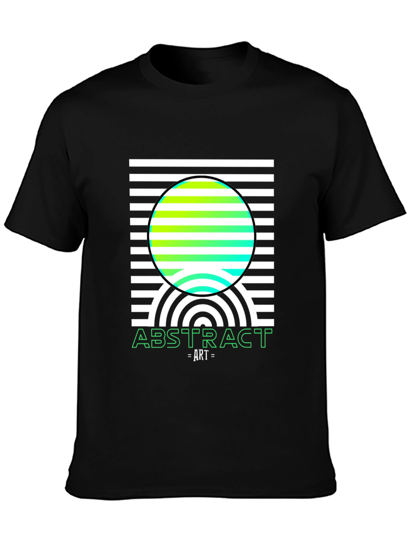 Abstract Art T-Shirt - Modern Geometric Design