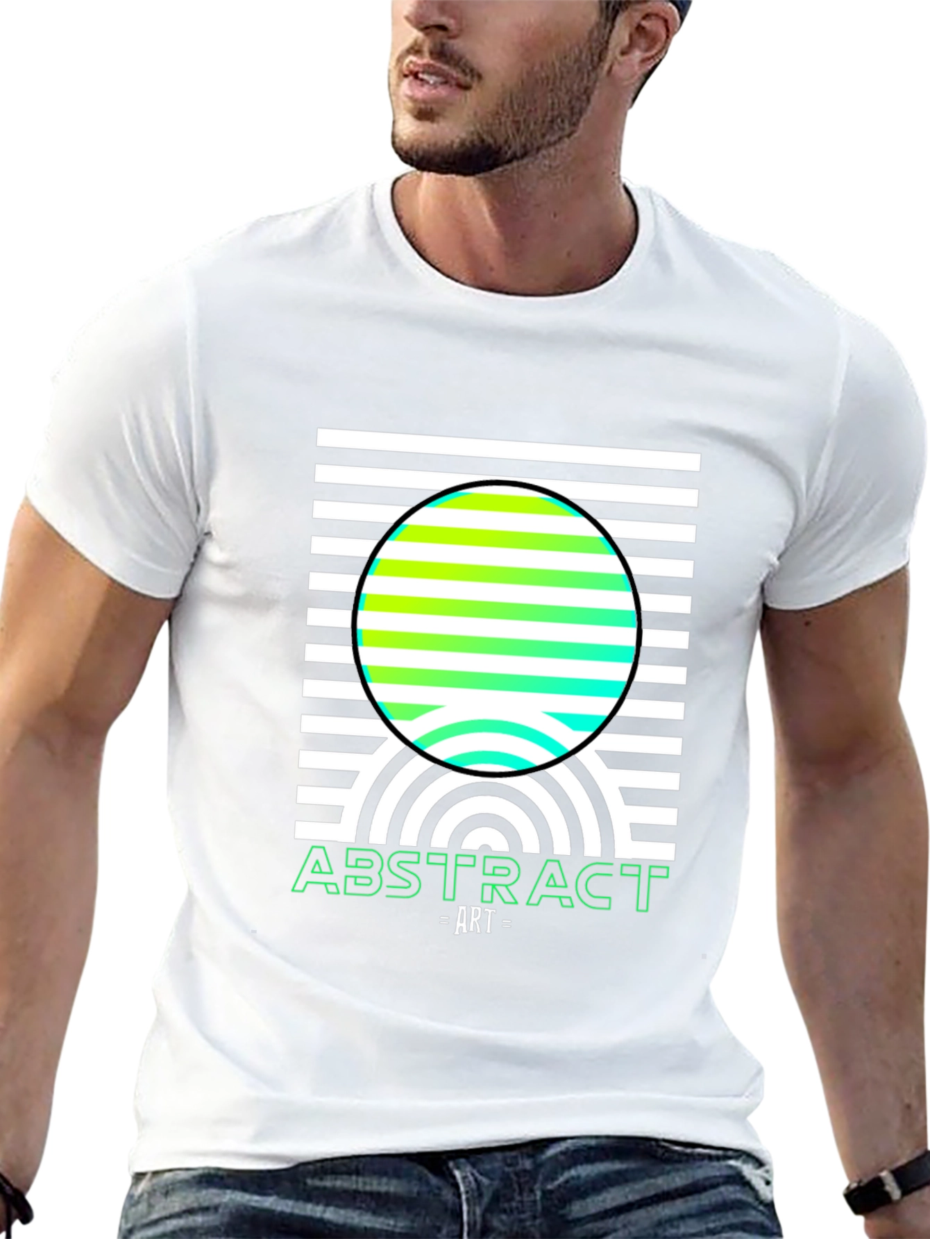 Abstract Art T-Shirt - Modern Geometric Design