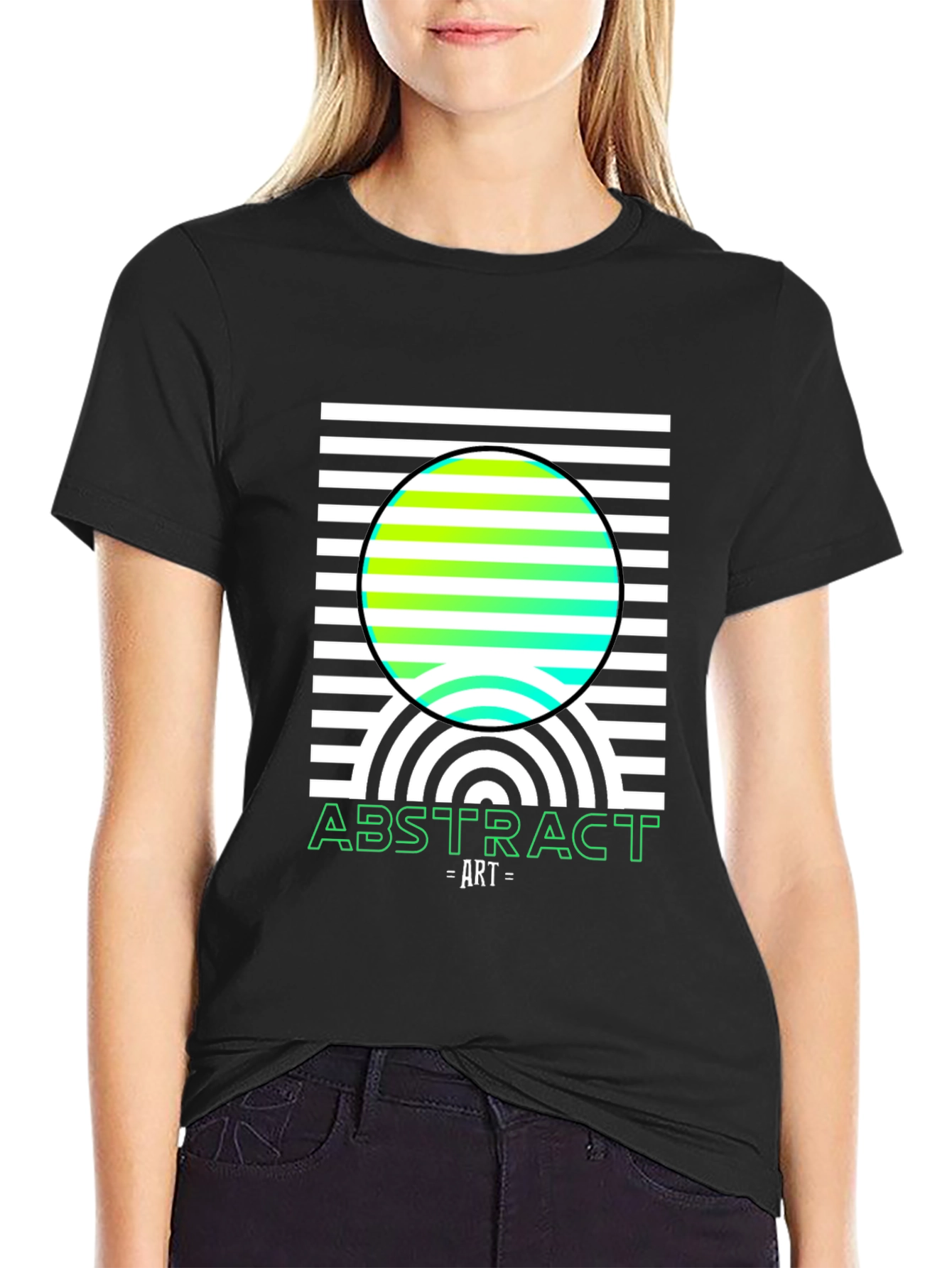 Abstract Art T-Shirt - Modern Geometric Design