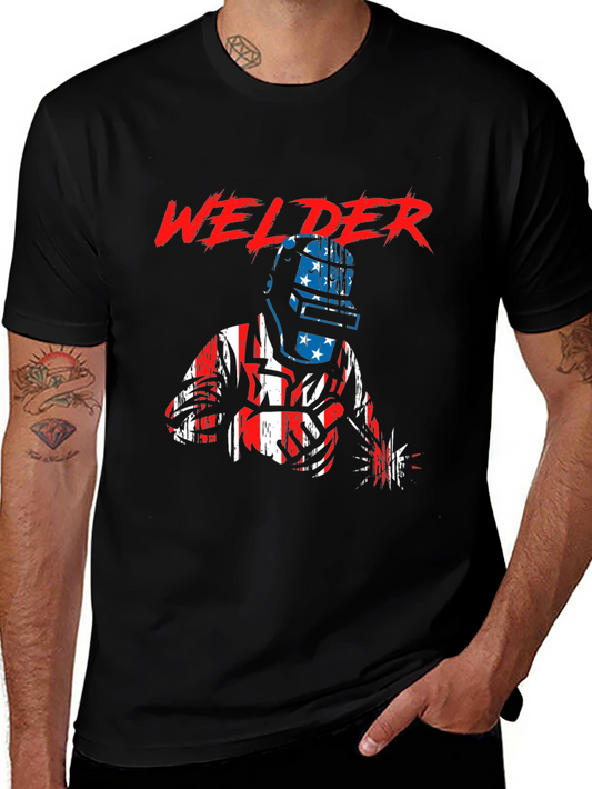Camiseta Soldador Diseño Americano