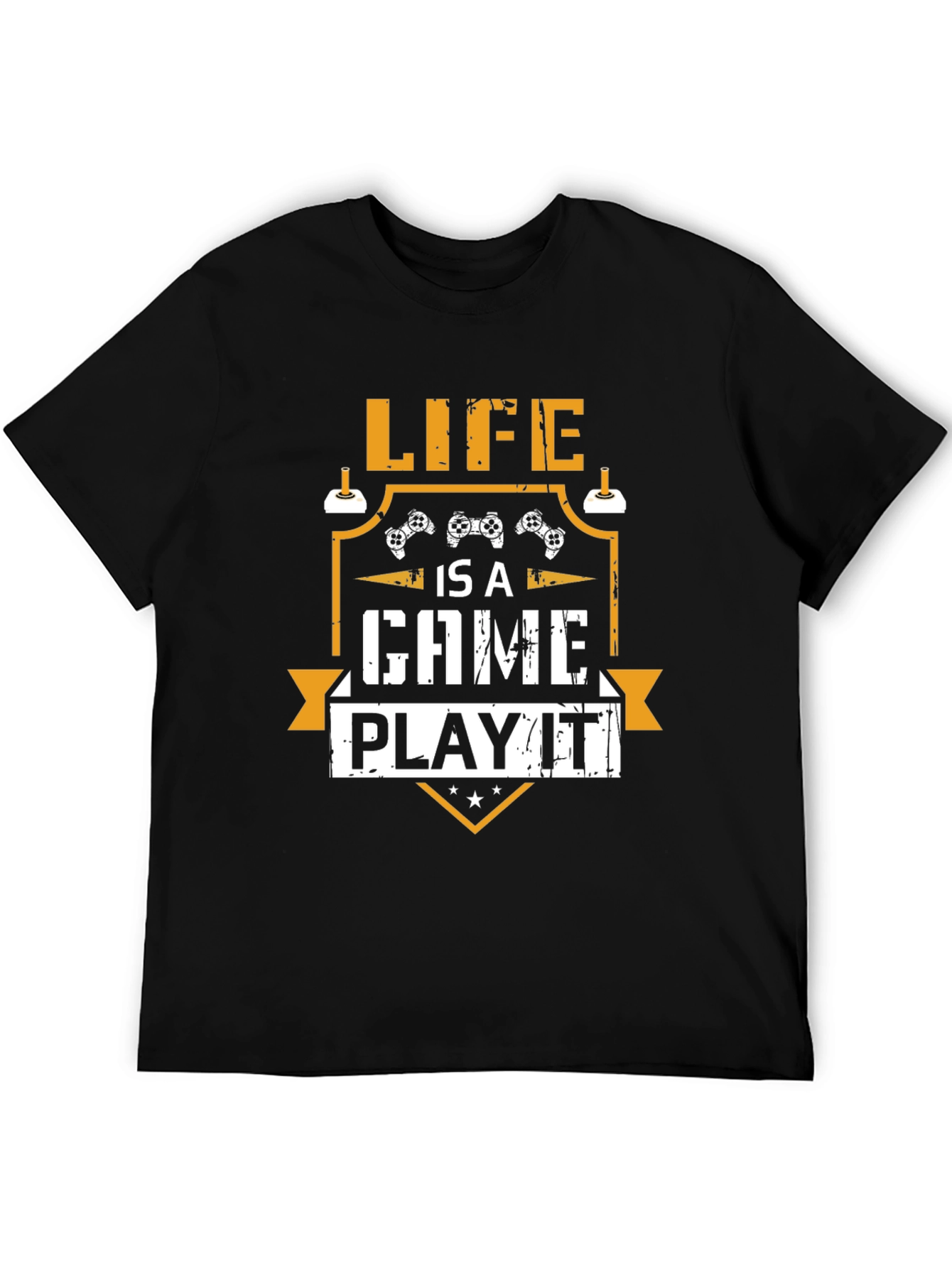 Camiseta Negra Life is a Game Play it