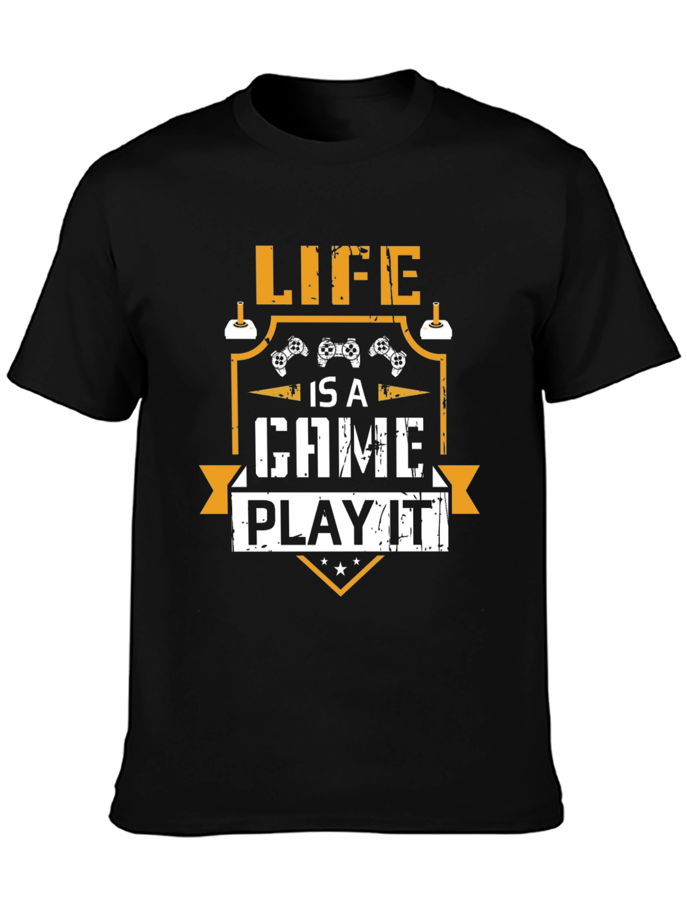 Camiseta Negra Life is a Game Play it