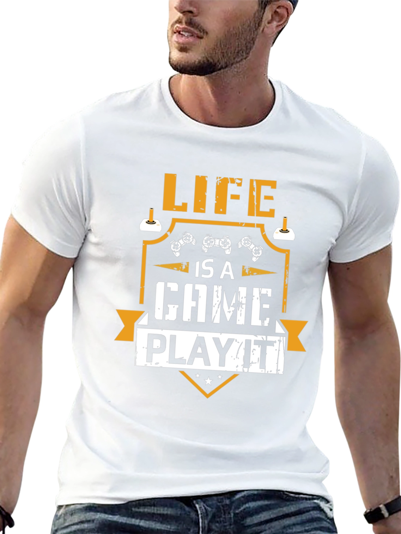 Camiseta Negra Life is a Game Play it