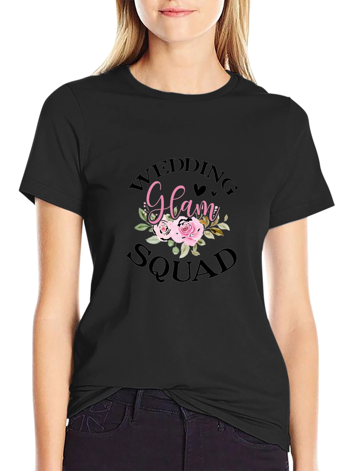 Camiseta Negra Wedding Glam Squad