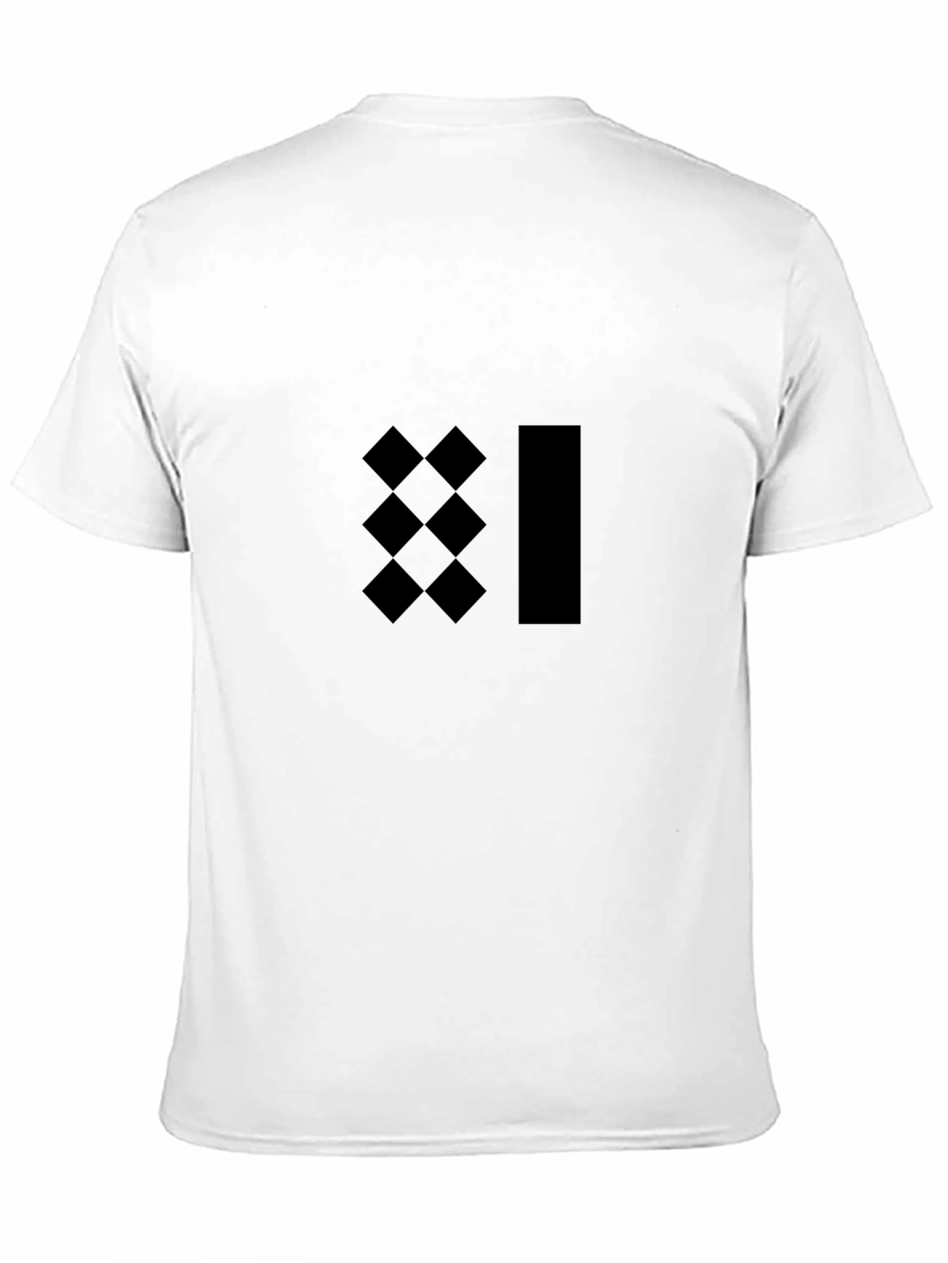 Camiseta Negra con Diseño Abstracto Moderno