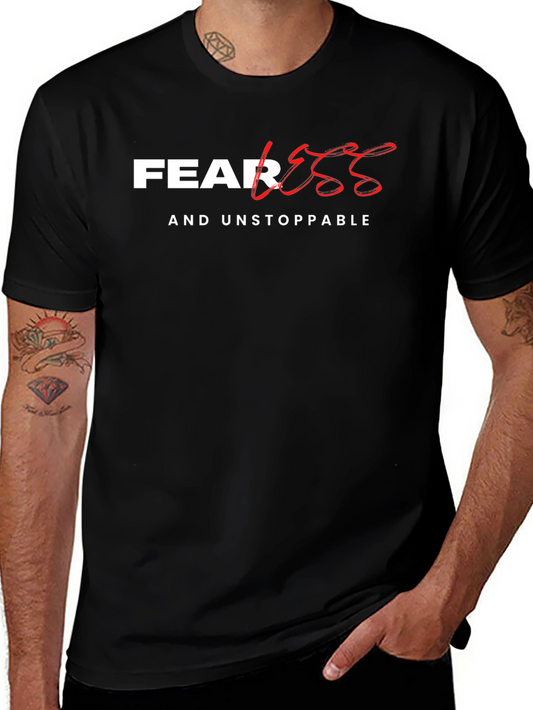 Camiseta Negra: Imparable y Sin Miedo