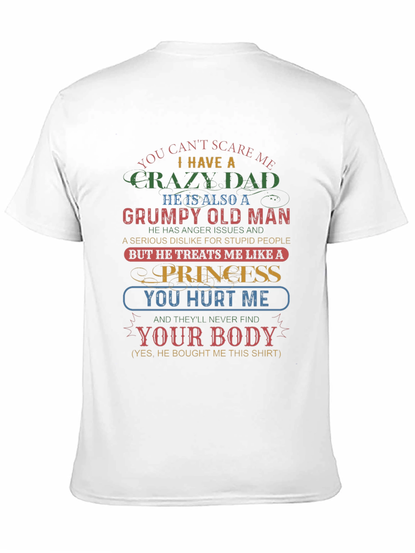 Camiseta Papá Loco para Hija Consentida