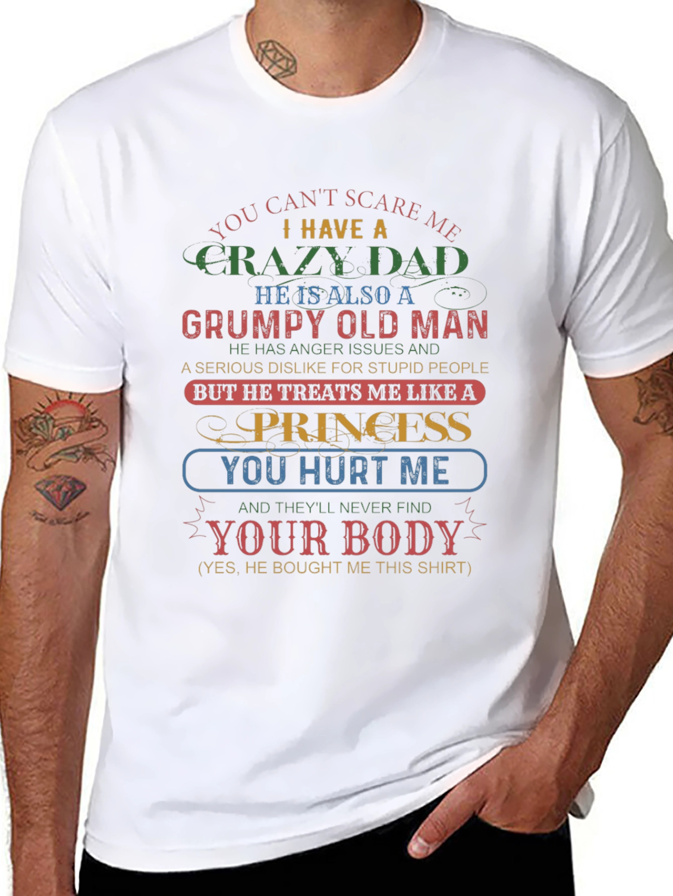 Camiseta Papá Loco para Hija Consentida