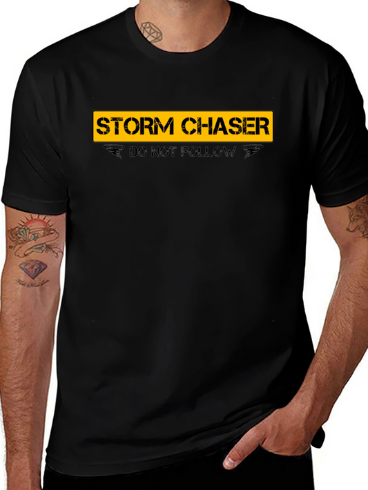 Camiseta Negra Storm Chaser - No Seguir