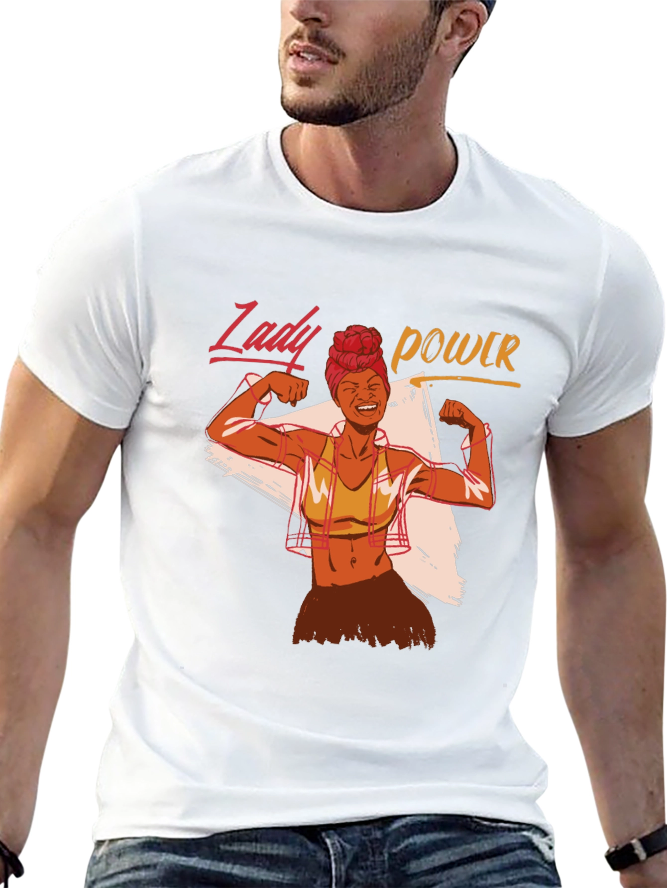 Camiseta Negra Lady Power para Mujer