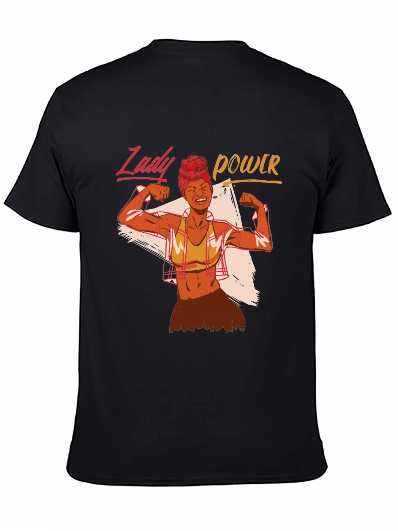 Camiseta Negra Lady Power para Mujer