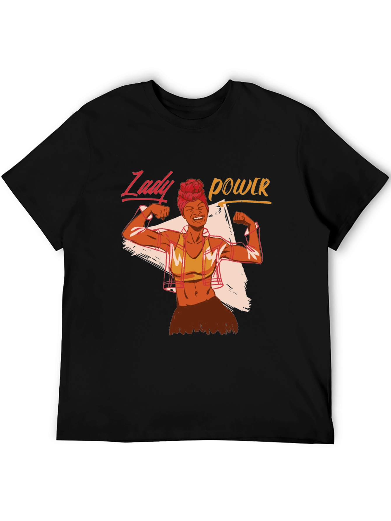 Camiseta Negra Lady Power para Mujer