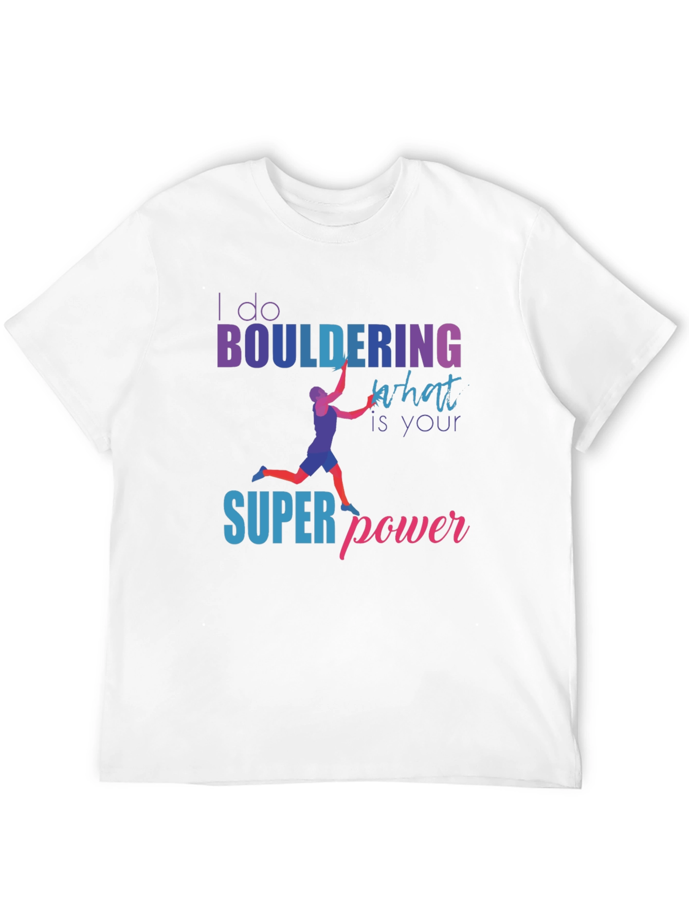 Camiseta Negra Bouldering Superpoder