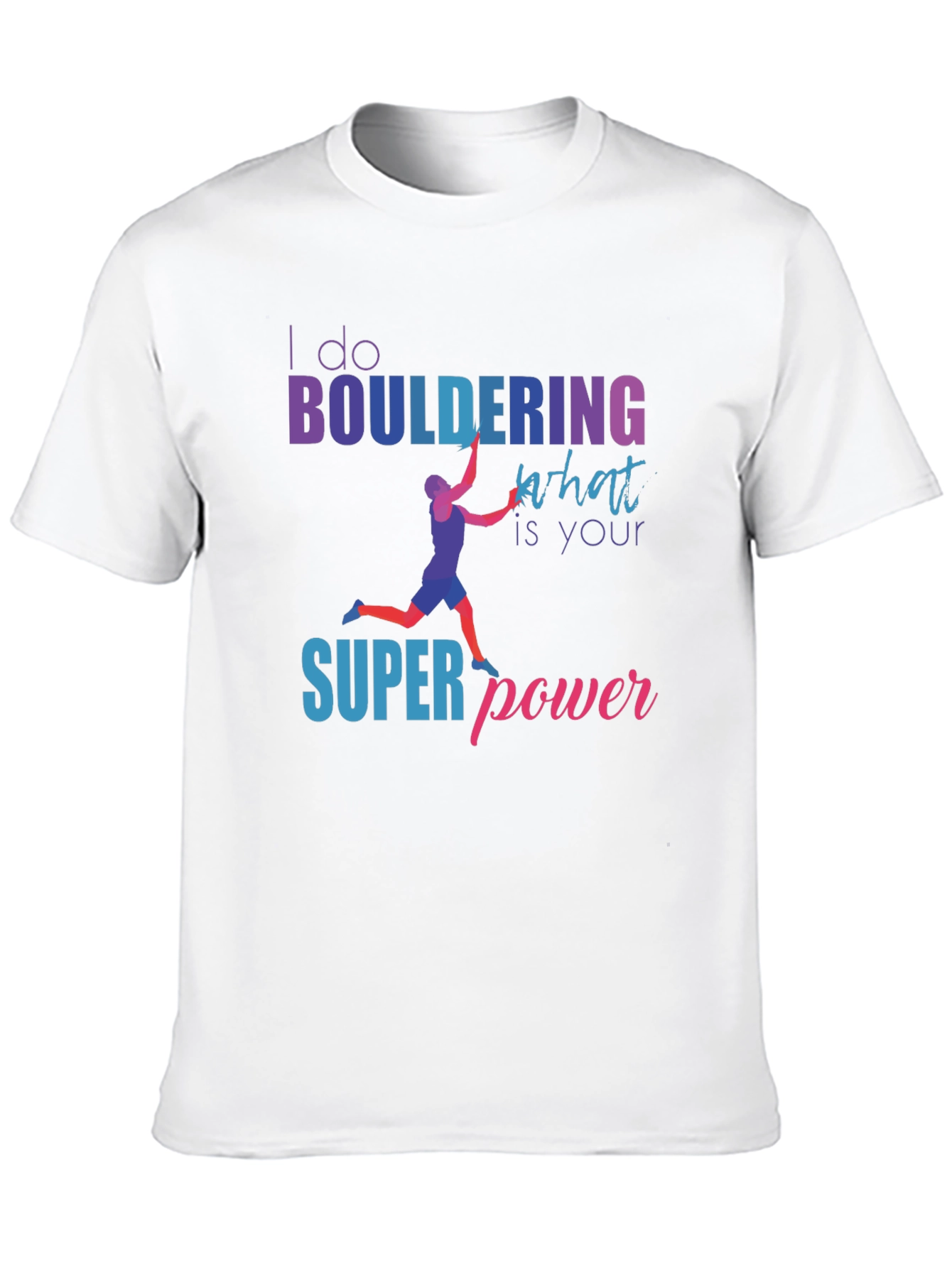 Camiseta Negra Bouldering Superpoder