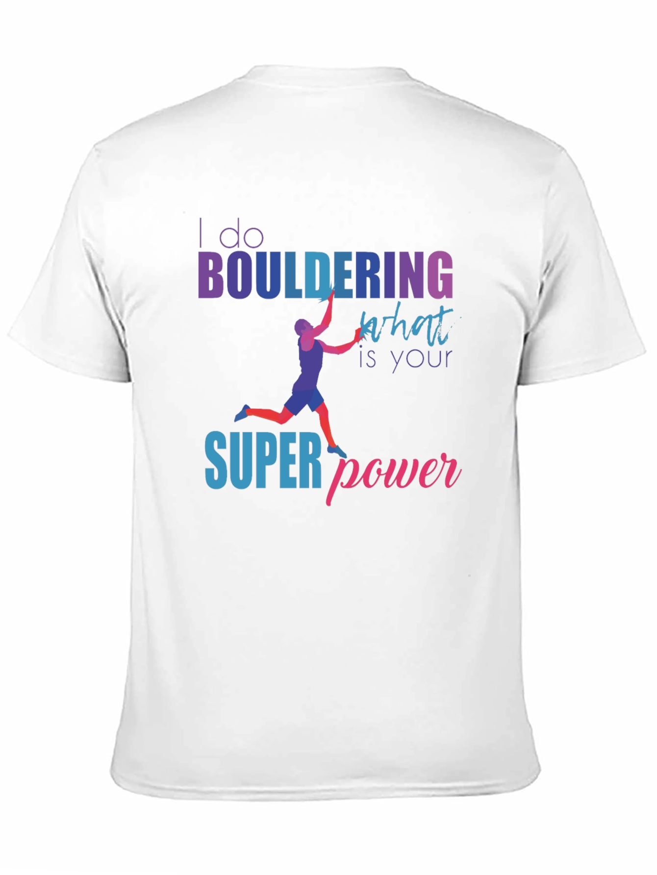 Camiseta Negra Bouldering Superpoder