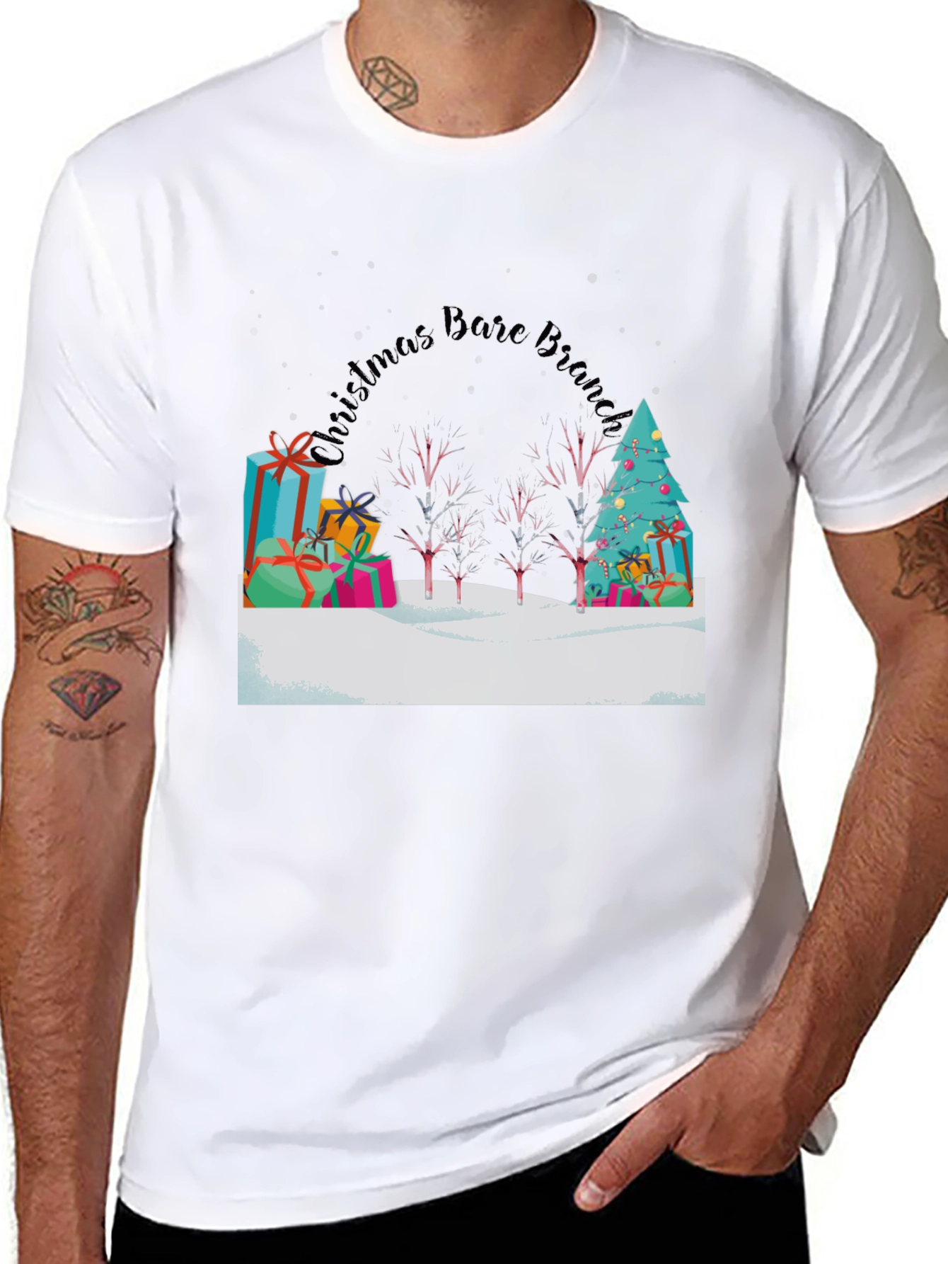 Camiseta Navideña de Invierno