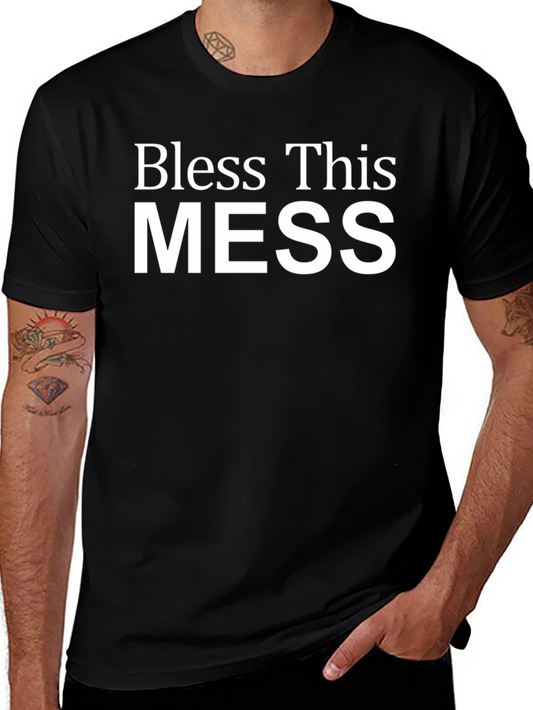 Camiseta Negra Bless This Mess para un Look Casual