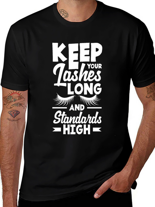 Camiseta Negra Lashes Long Standards High