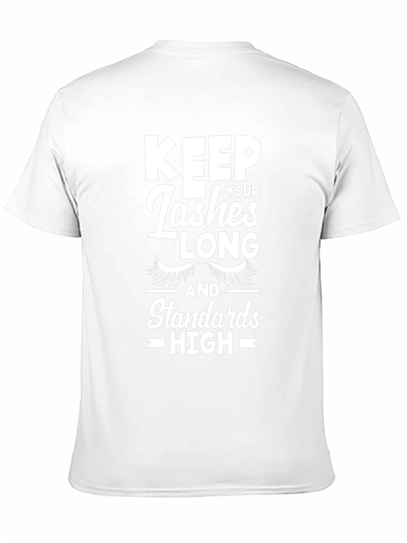 Camiseta Negra Lashes Long Standards High