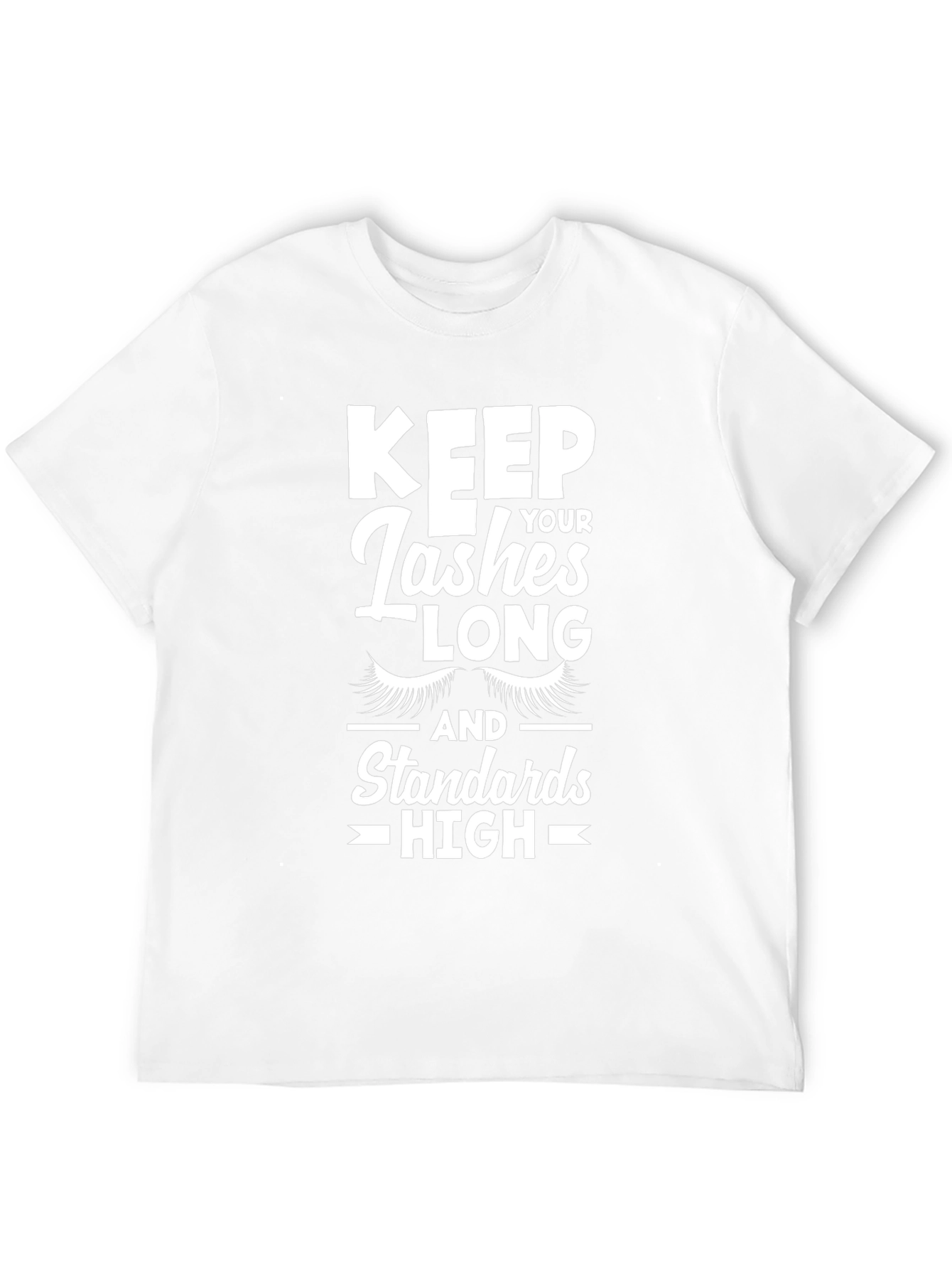 Camiseta Negra Lashes Long Standards High