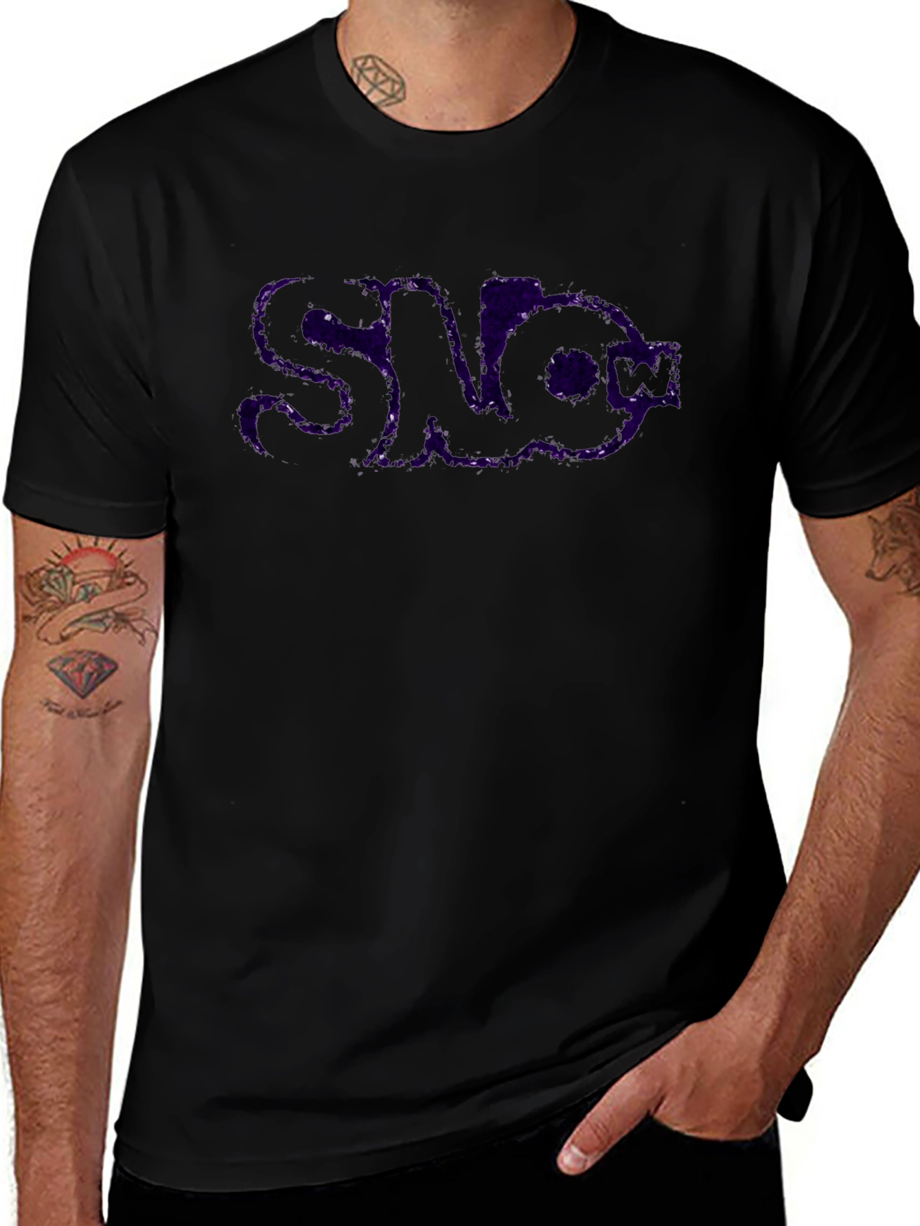 Camiseta Negra SAD Estilo Galaxia