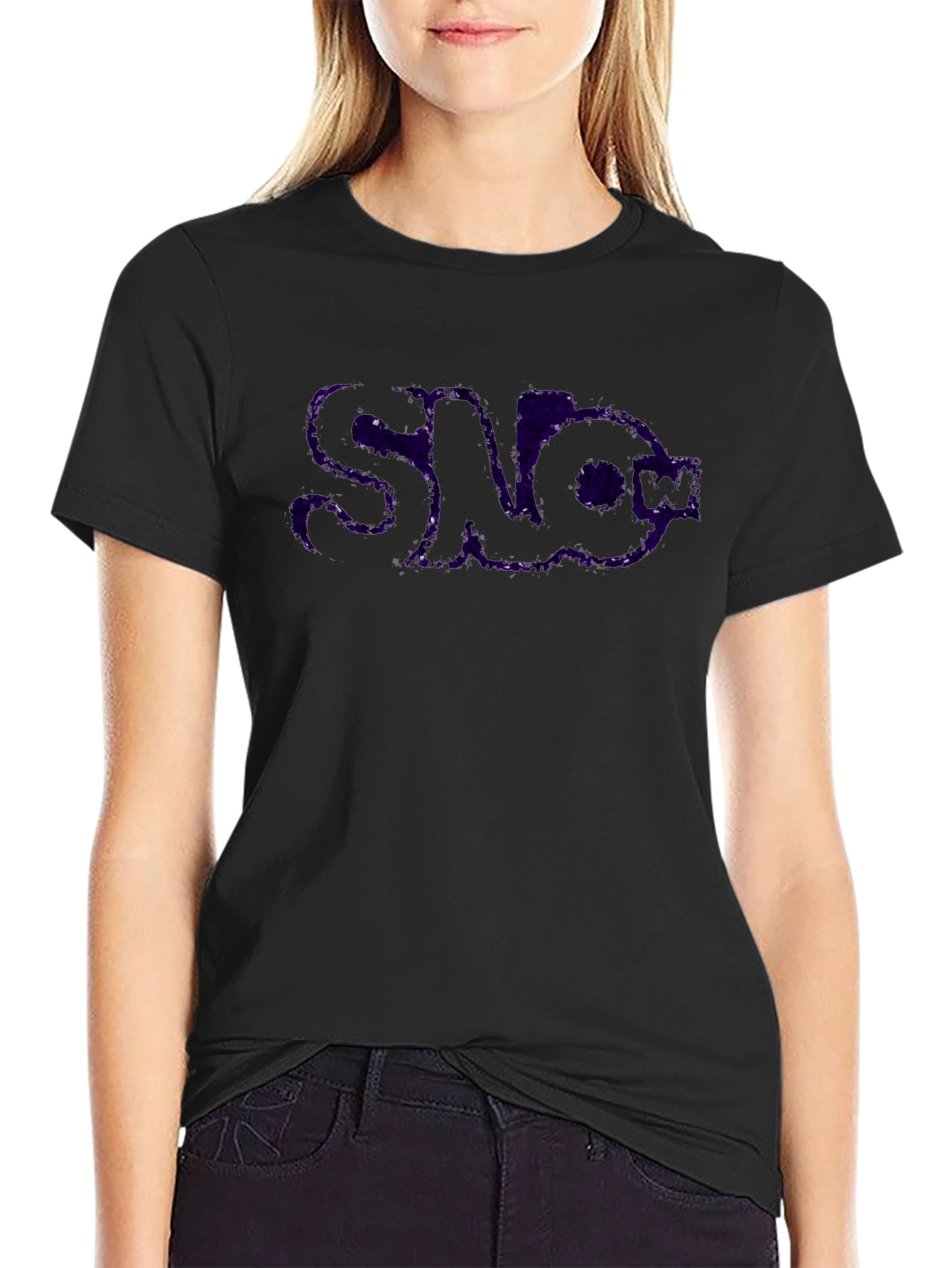 Camiseta Negra SAD Estilo Galaxia