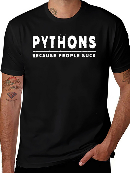 Camiseta Python: Porque la Gente Apesta - Humor