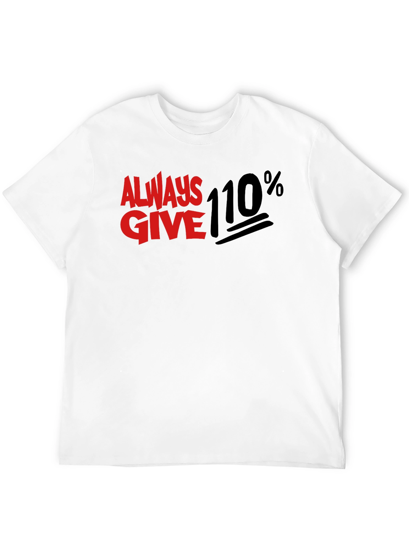 Camiseta Negra Always Give 110%