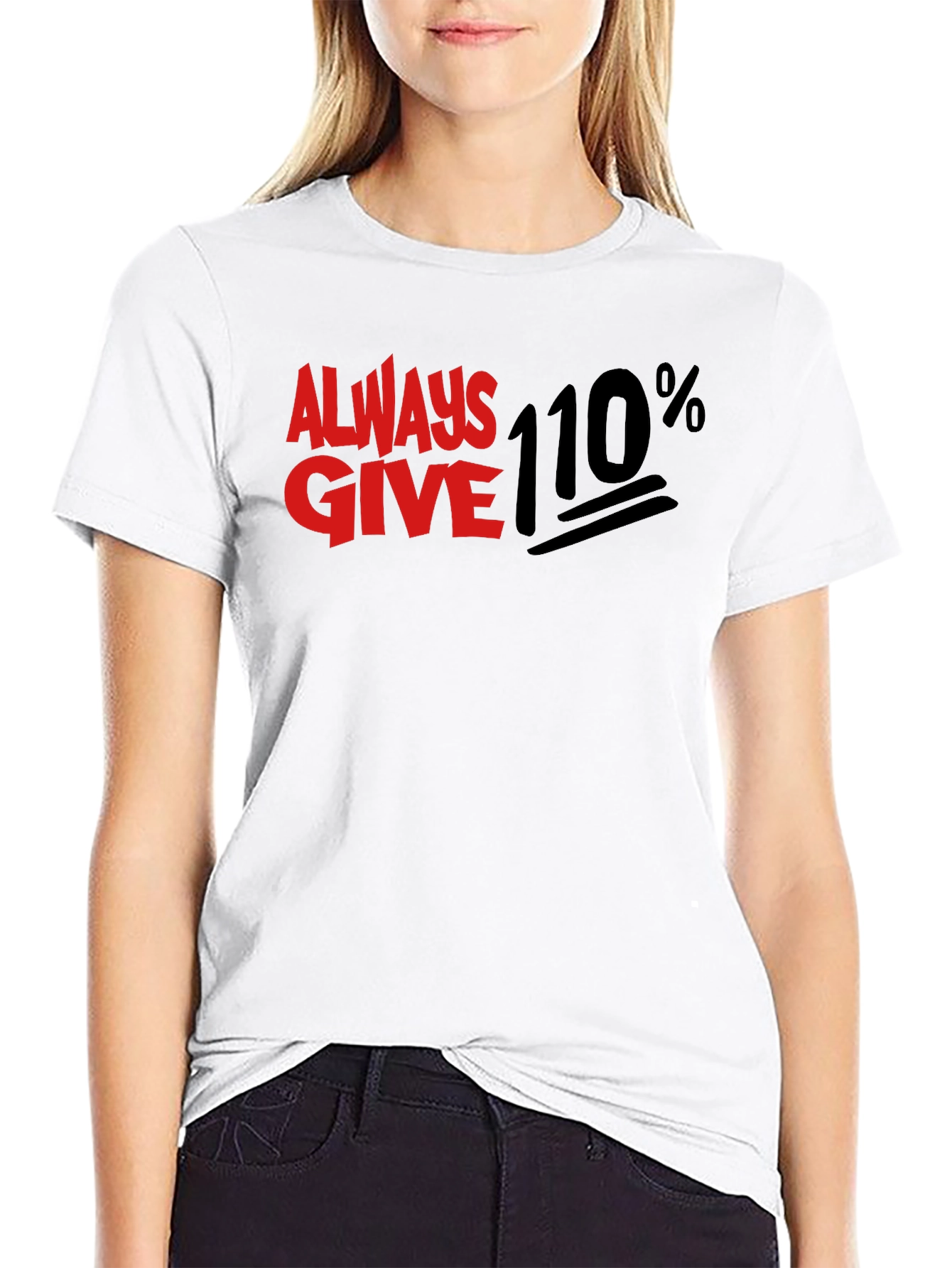 Camiseta Negra Always Give 110%