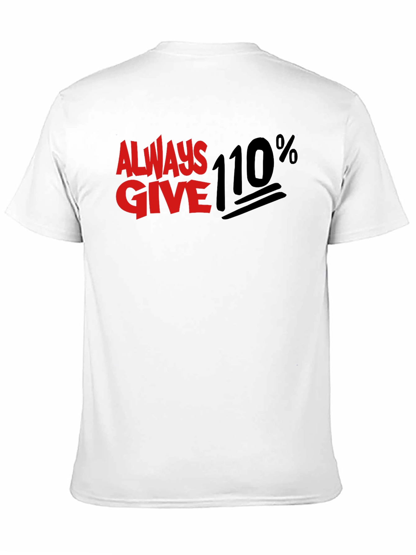 Camiseta Negra Always Give 110%