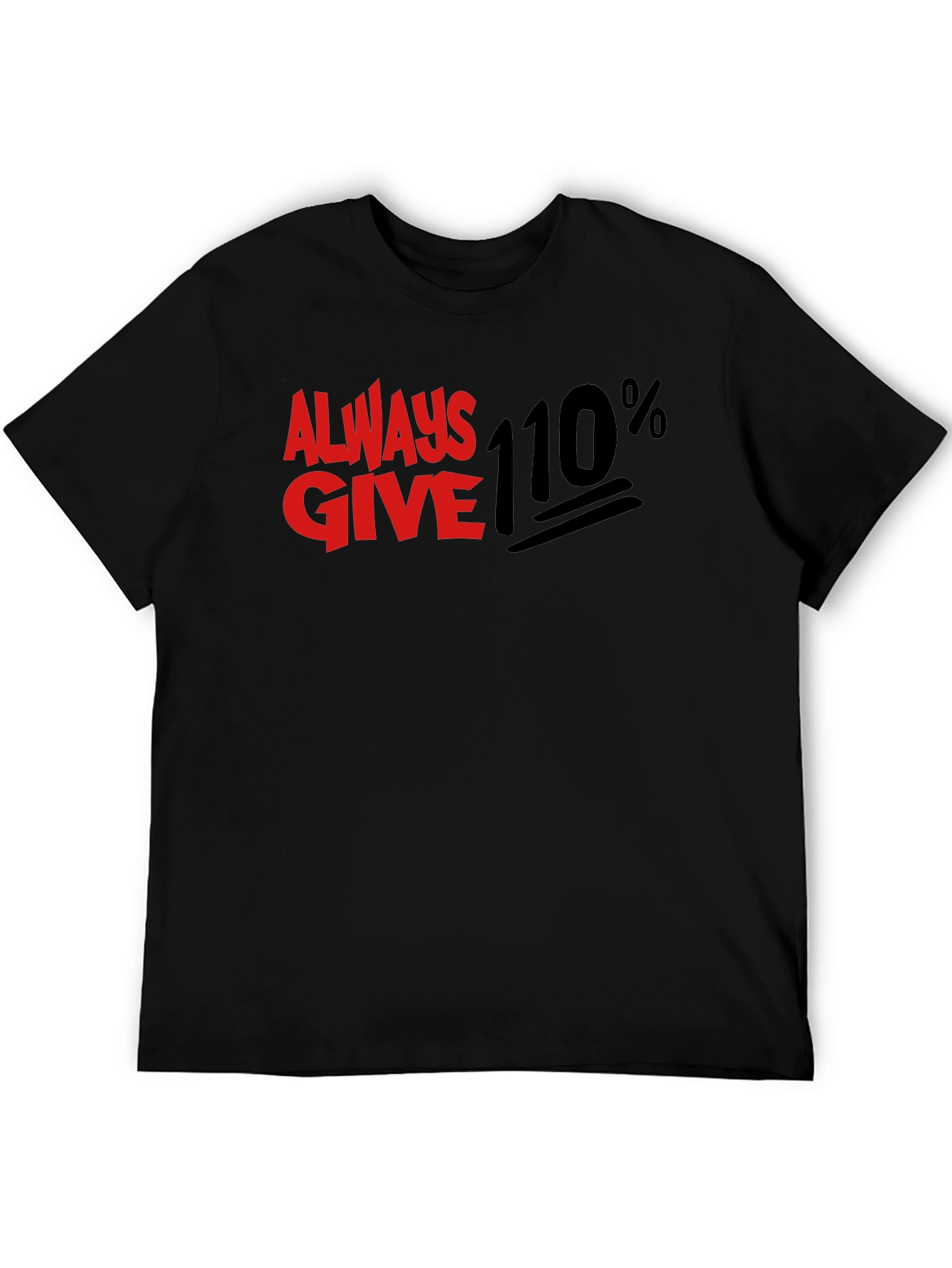 Camiseta Negra Always Give 110%