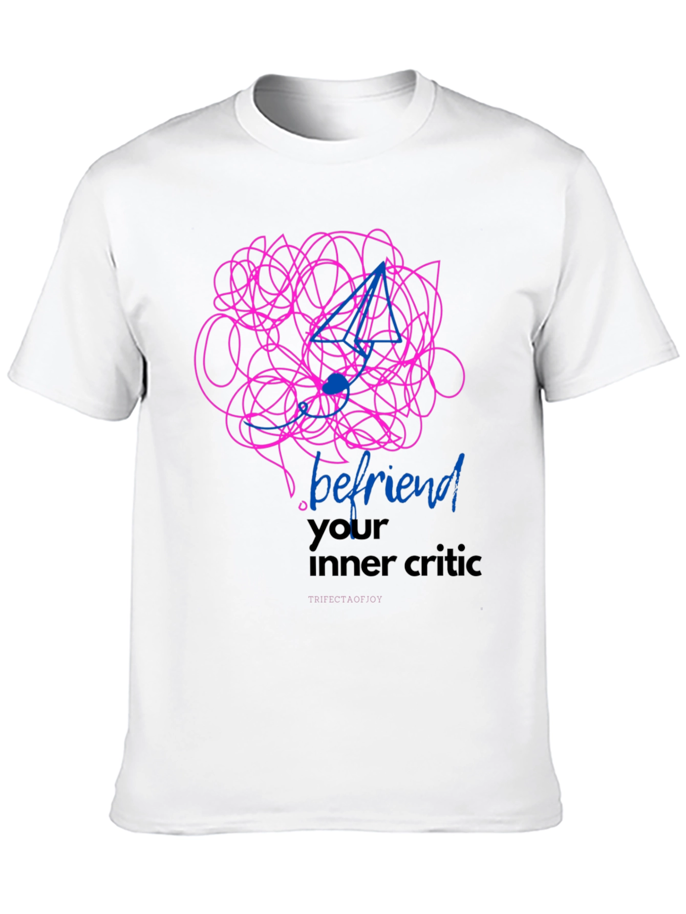 Camiseta Negra con Diseño Abstracto y Mensaje Inspirador