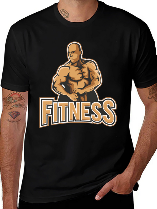 Camiseta Fitness Negra para Hombre
