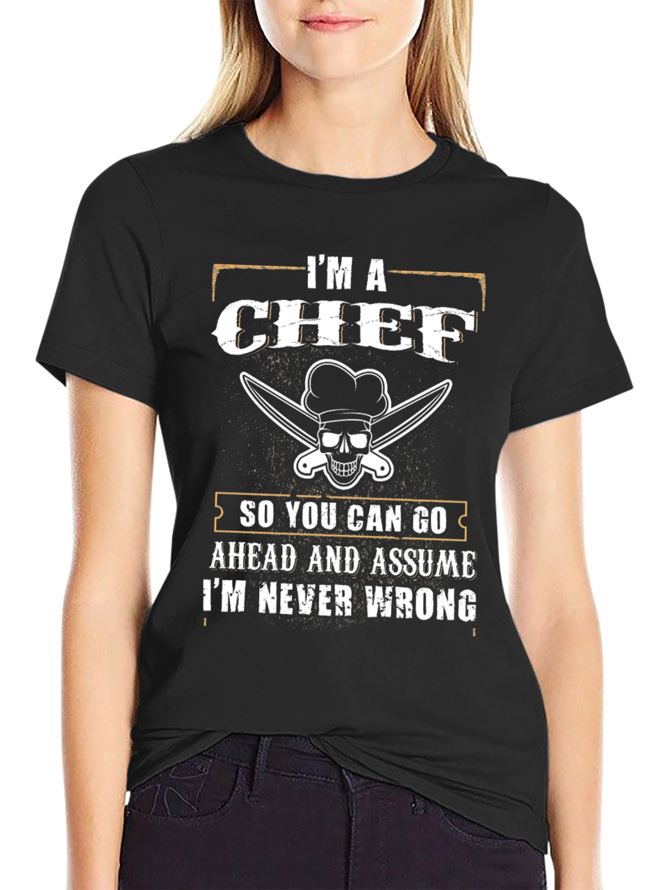 Camiseta de Chef Divertida - Nunca Me Equivoco