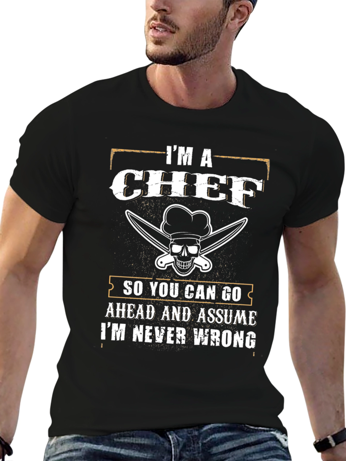 Camiseta de Chef Divertida - Nunca Me Equivoco