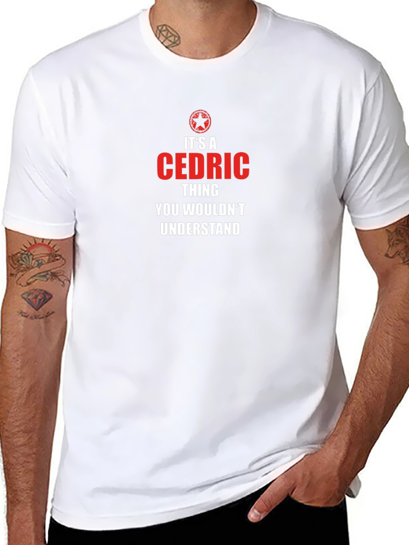 Camiseta Negra Cedric Thing para Fanáticos
