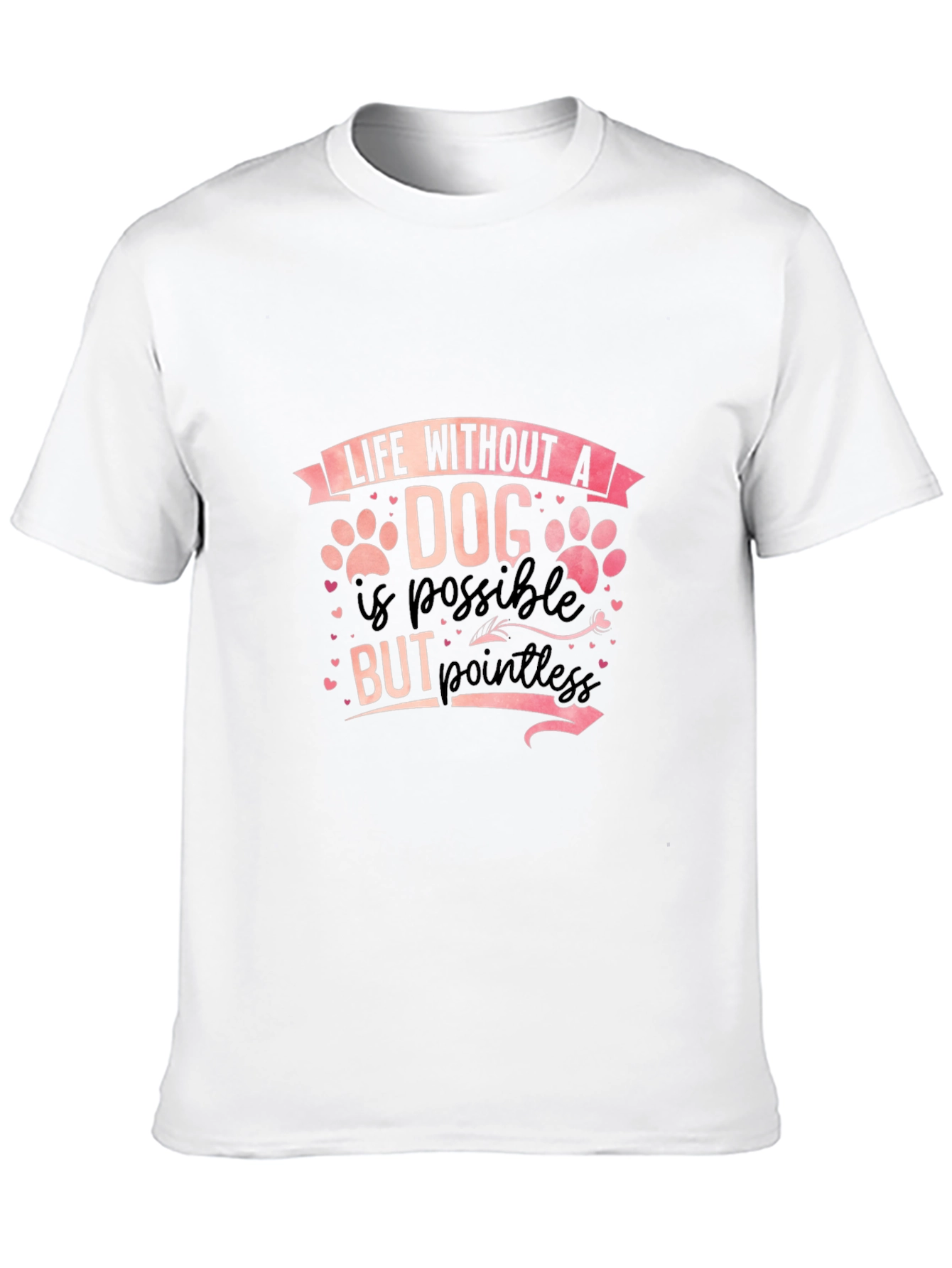 Camiseta Negra Vida sin un perro